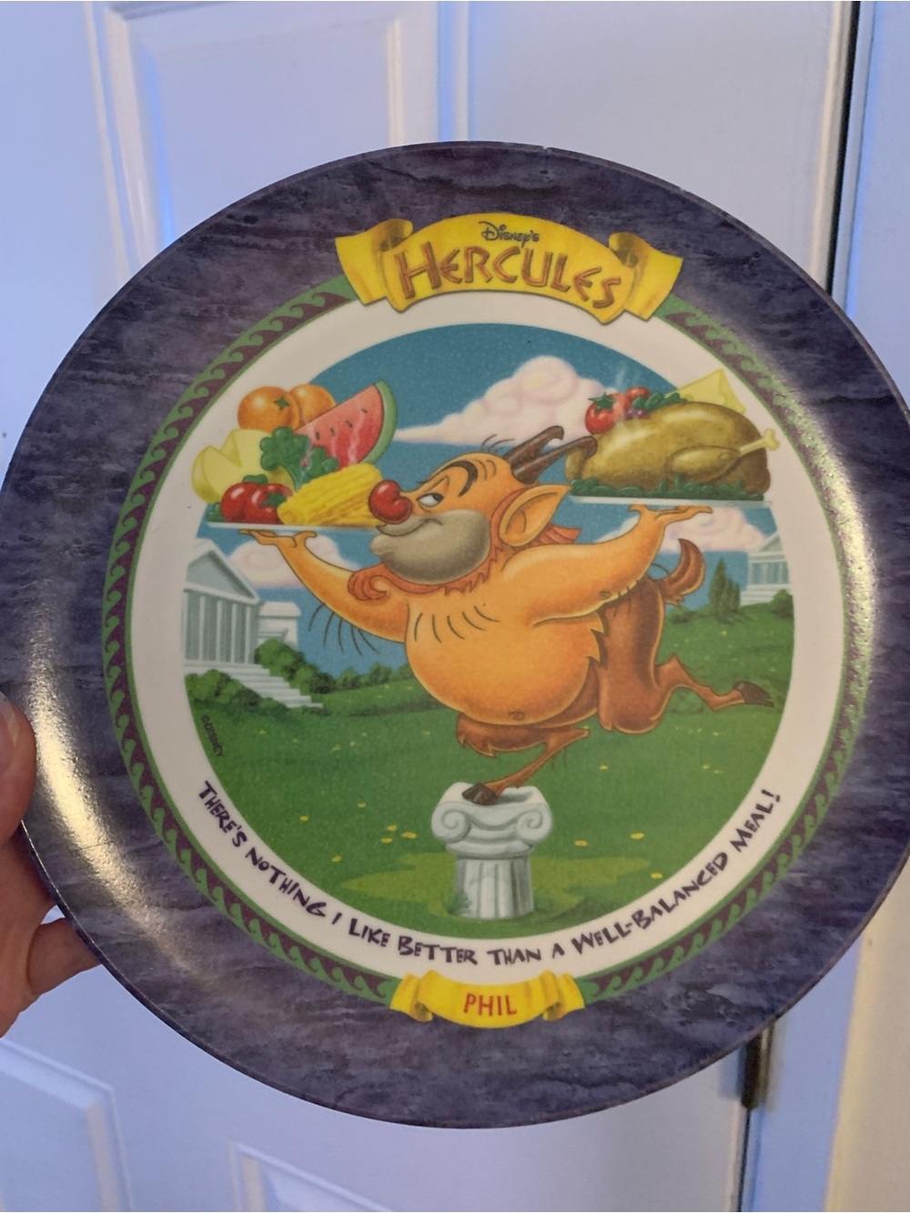Hercules McDonalds Phil 9" Melamine Plastic Disney Collector’s Plate 1997